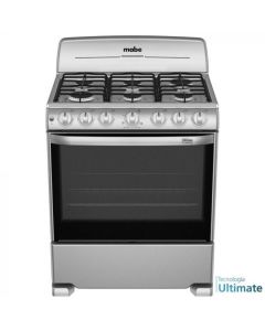 Mabe Estufa De Piso A Gas 76Cm 6 Quemadores Silver