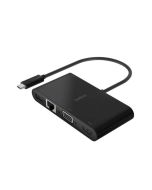 Belkin Usb C Multimedia Charge Adapter Gbe| Hdmi |Vga | Negro