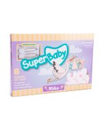 Super Baby Pañales de Tela Niña 100% Algodón 6pzs