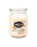 Candle-Lite Vela Creamy Vanilla Swirl en Frasco de 18 OZ