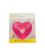 Moldes Para Galletas - Set de 6 Tamaños Rosa