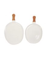 Tabletop Bandeja Ovalada de Cerámica Set de 2 Piezas