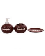 Set de Baño de Cerámica Diseño Futbol Americano 3 Piezas