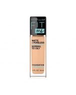 125 Nude Beige Base de Maquillaje Fit Me Matte & Poreless Foundation Maybelline