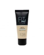 128 Warm Nude Base de Rostro Fit Me Matte & Poreless Foundation Maybelline